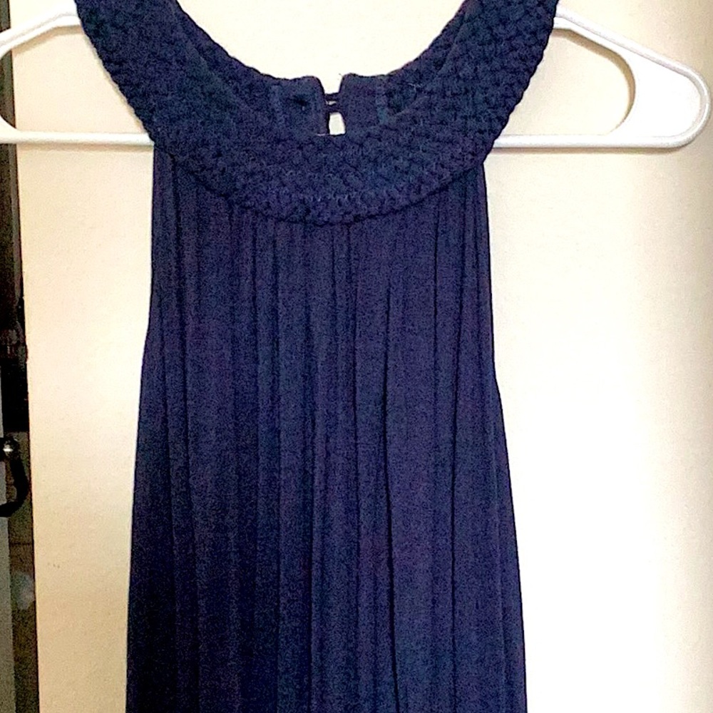 Braided Nefertiti collar/ halter tulip dress